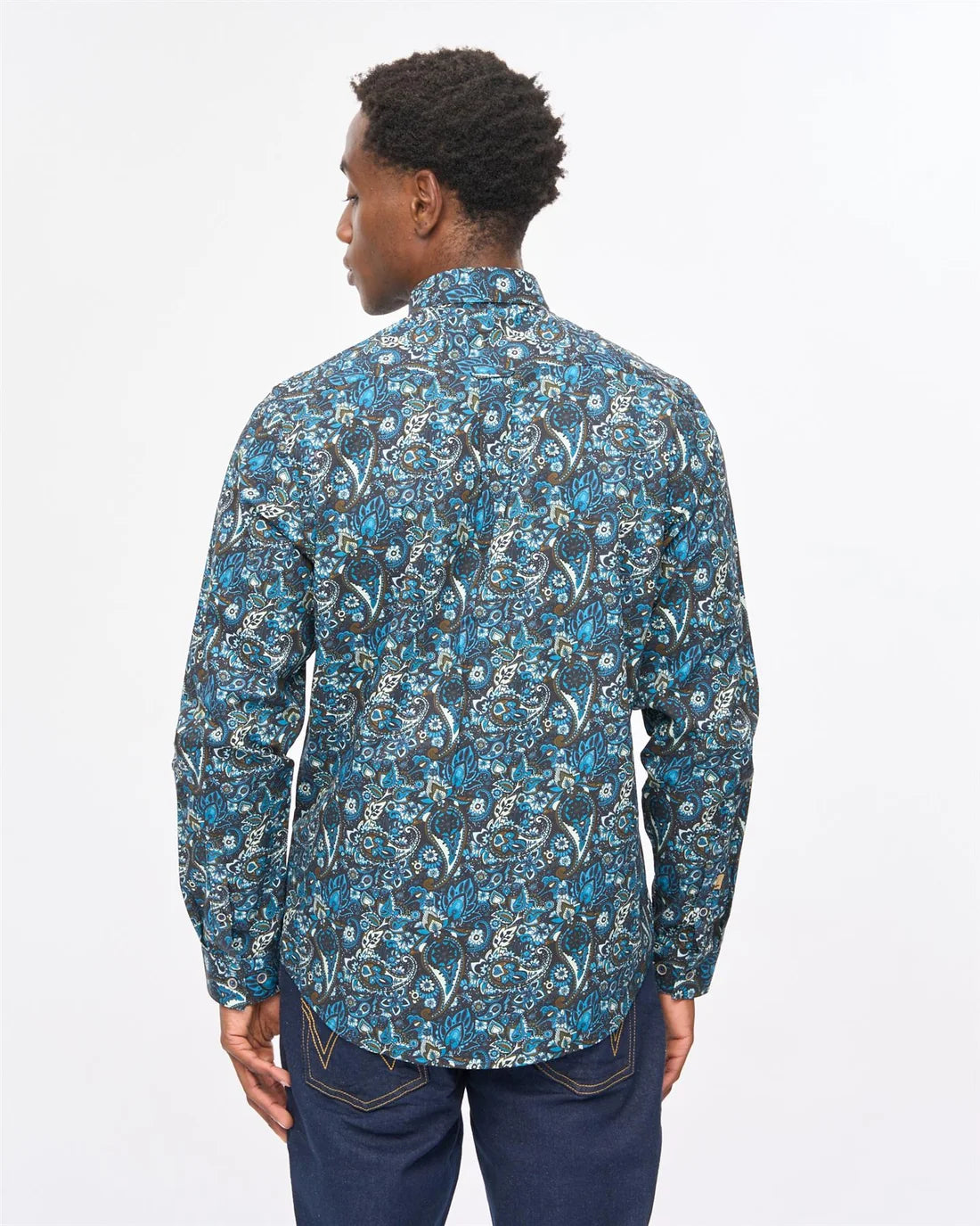 Gabicci Vintage Lachlan Long Sleeve Shirt - Black (V57GW08)
