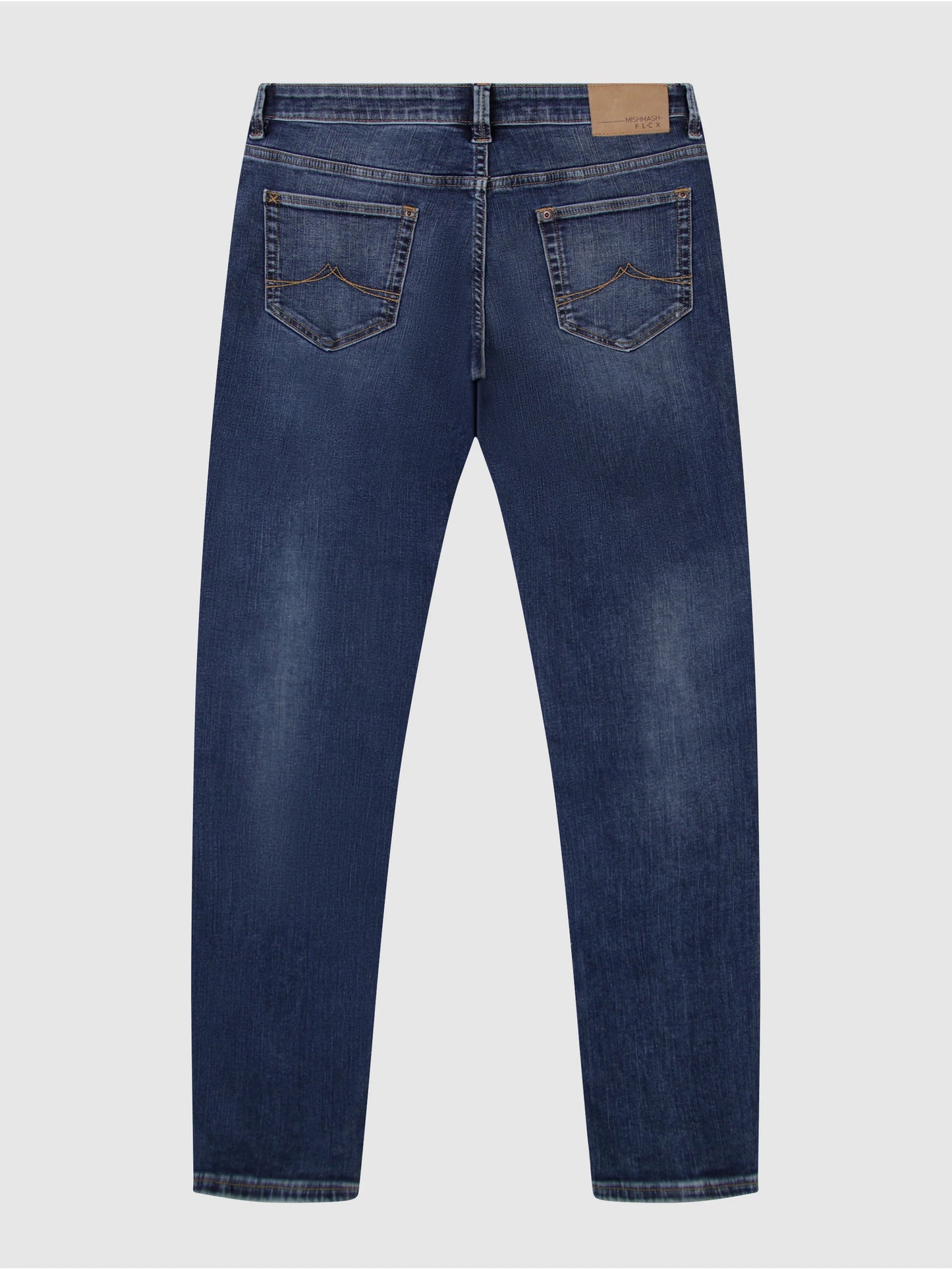 MISH MASH Tapered Fit - Flex Active Mid Denim Jean / Mid Blue - DK231293