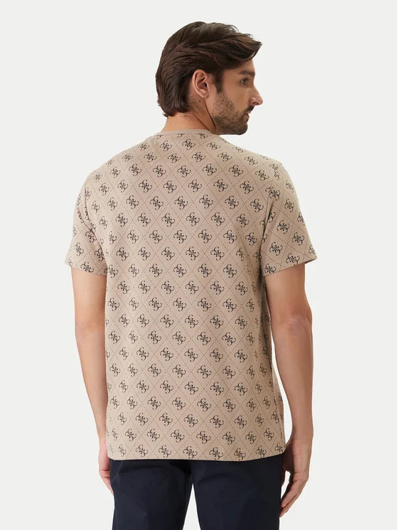 GUESS Jacquard Short Sleeve T-shirt | Navy - M6GP34 K3200 FBDB