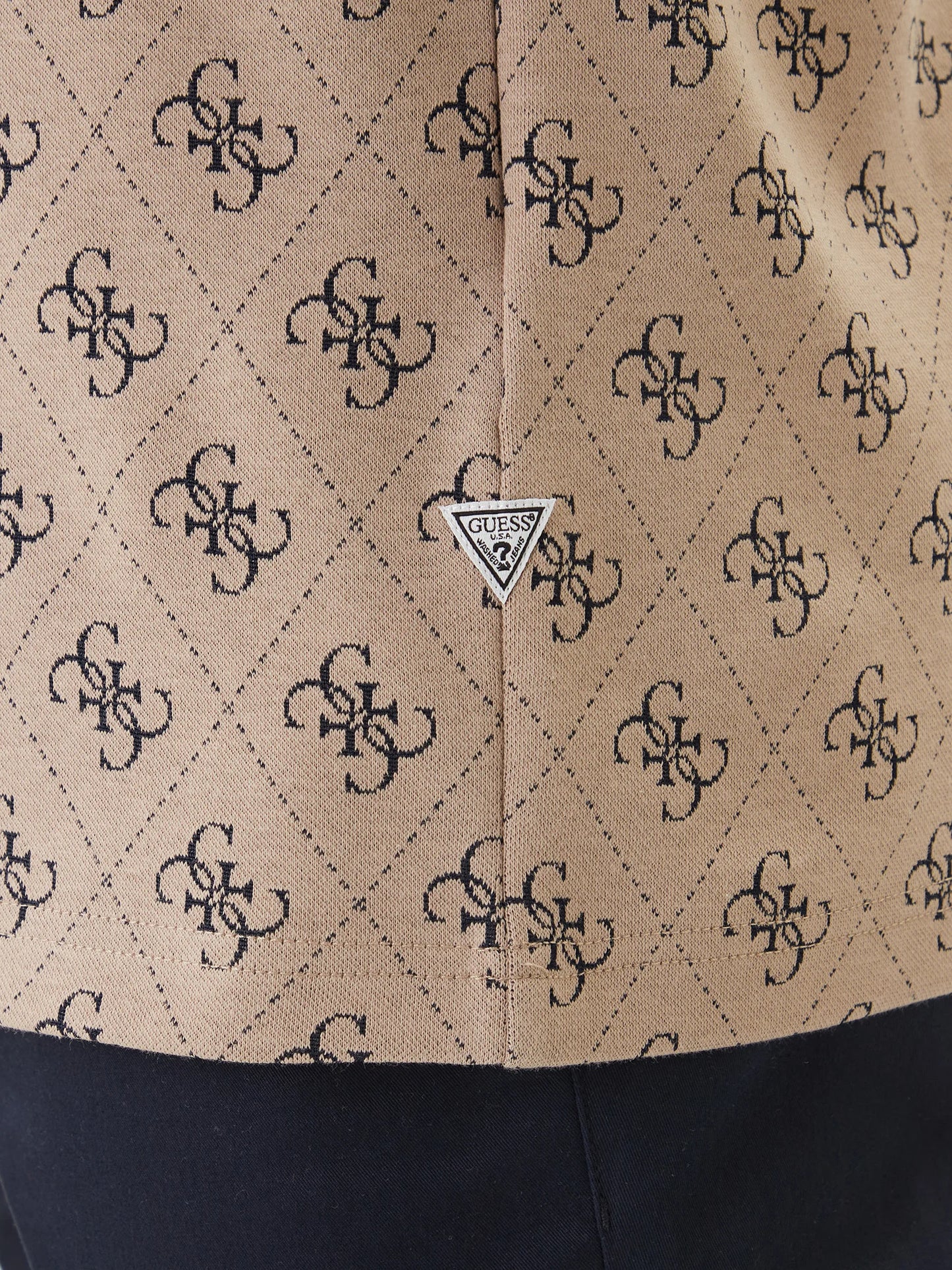 GUESS Jacquard Short Sleeve T-shirt | Navy - M6GP34 K3200 FBDB