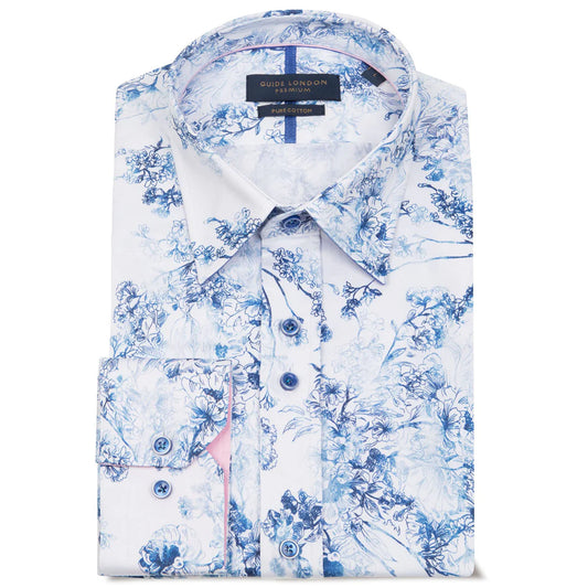 GUIDE LONDON Long-sleeve shirt | Blue - LS76885
