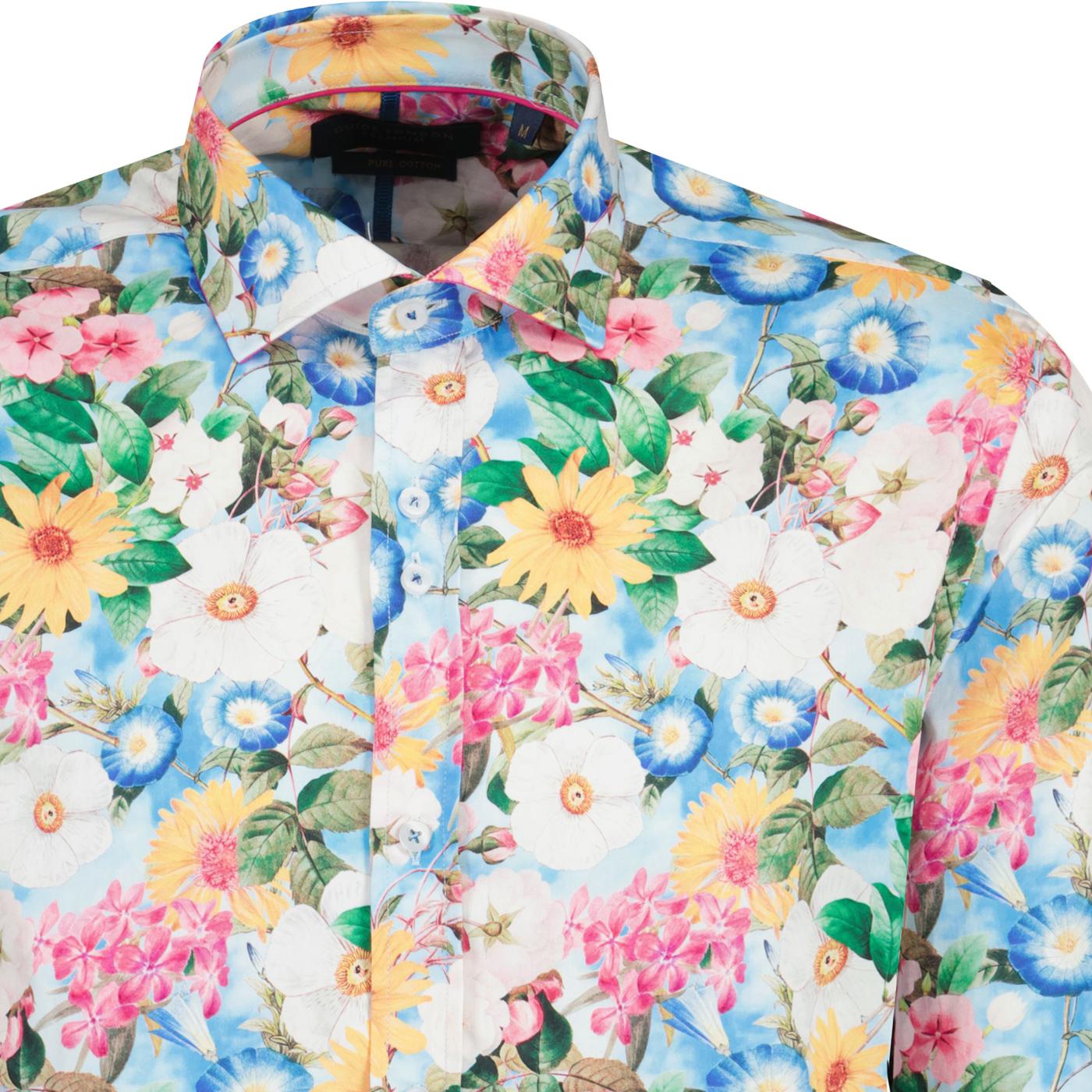 GUIDE LONDON Long-sleeve Retro shirt | Floral - LS76887