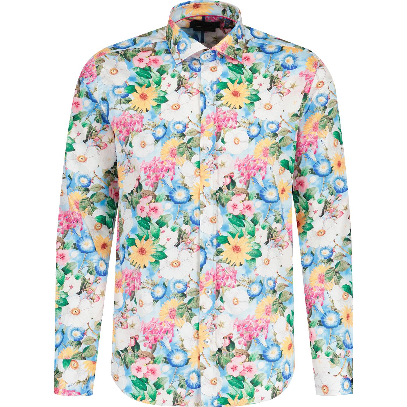 GUIDE LONDON Long-sleeve Retro shirt | Floral - LS76887