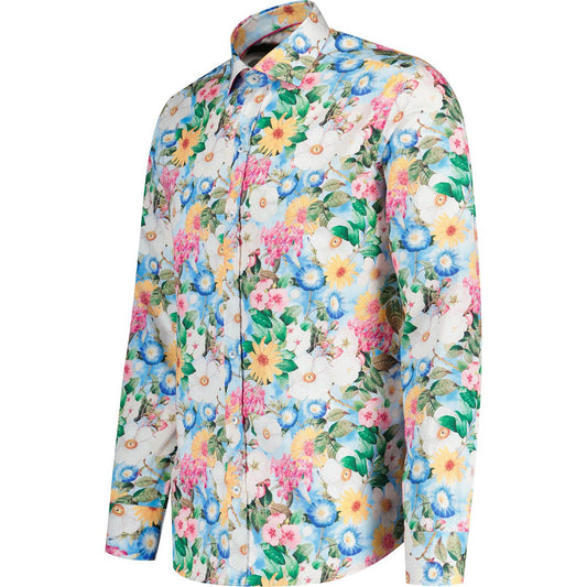 GUIDE LONDON Long-sleeve Retro shirt | Floral - LS76887