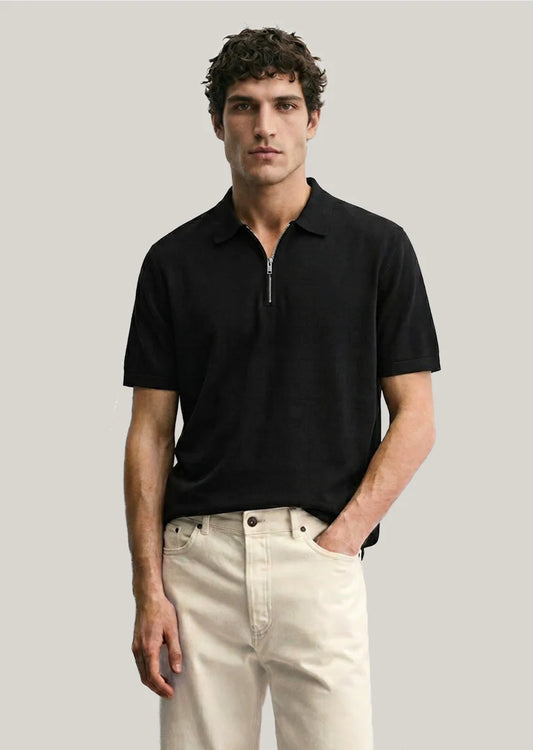 SEDLEY Hodel Short Sleeve Polo | Black