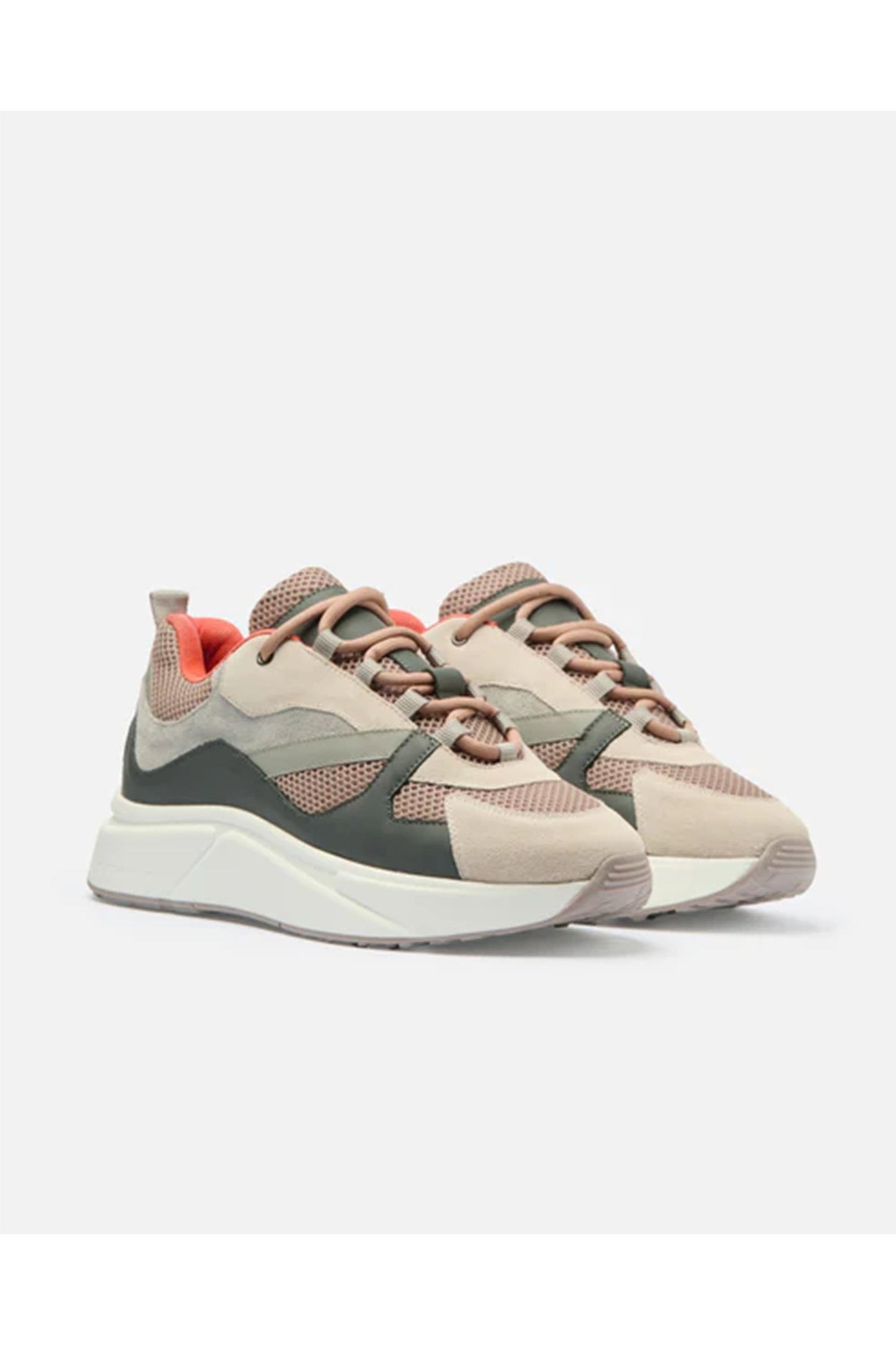 MADISON KOHL - MK1 Runner Trainers - Taupe/White