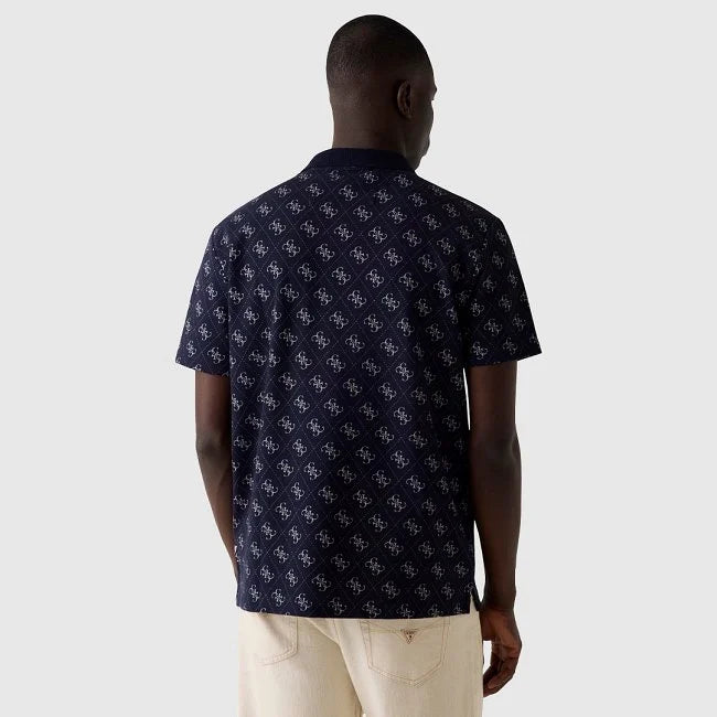 GUESS Men's Short Sleeves Polo Shirt | Navy Blue - M6GP04 K3053 FBDB