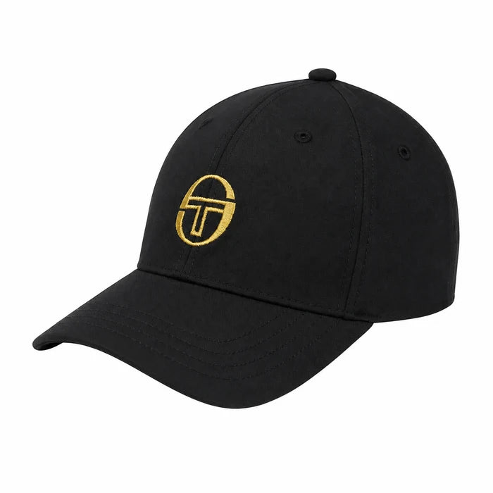 Sergio Tacchini Marz Classic 6-Panel Strapback Cap - Black / Gold (STA21262-160)