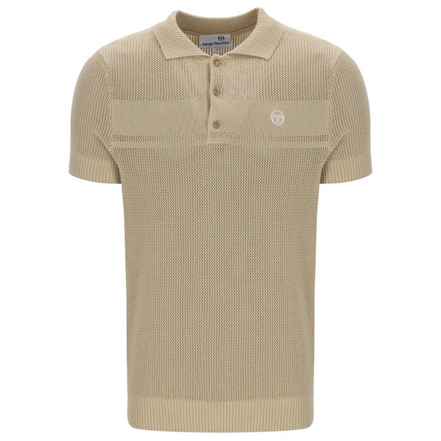 Sergio Tacchini Sabino Knit Polo Shirt | Mojave Desert - Clique Kara