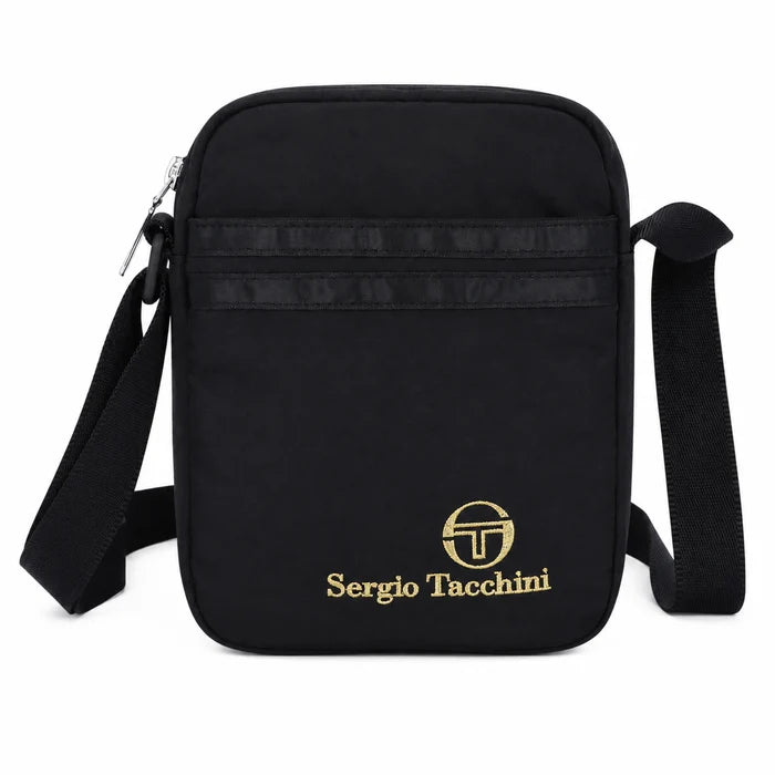 Sergio Tacchini Sarchi Cross Body Bag - Black / Gold (STA2168-160)
