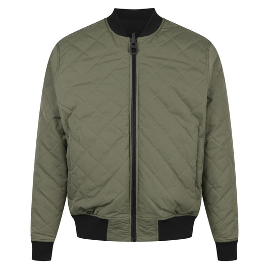 Luke 1977 Mens Green Suzhou Reversible Bomber Jacket | Clover Green - M770750